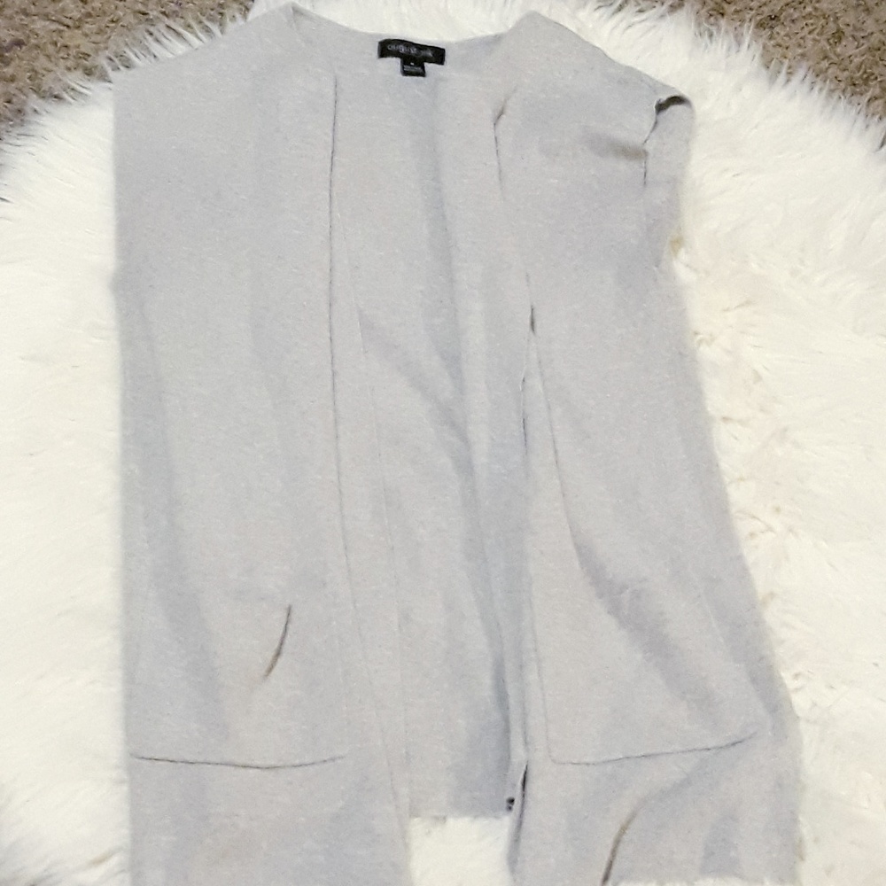 August Silk Sleeveless Cardigan